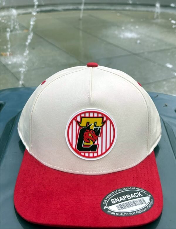 Gorra Crema y Roja